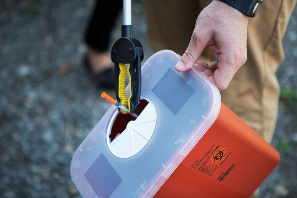 worksafebc safe sharps needle disposal online training certification course bc vancouver surrey burnaby victoria richmond langley delta coquitlam maple ridge abbotsford kelowna port moody pitt meadows white rock mission chilliwack whistler hope squamish sunshine coast prince george kamloops langford nanaimo vancouver island